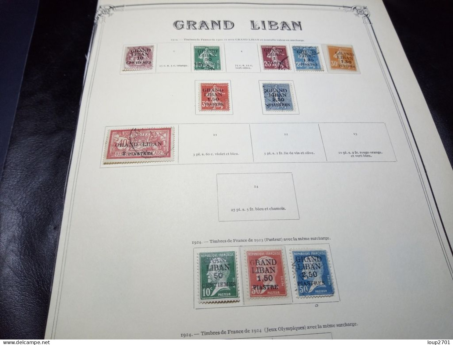 DM959 GROS LOT FEUILLES GRAND LIBAN / LIBAN N / O A TRIER COTE++ DEPART 10€ - Collections (en Albums)