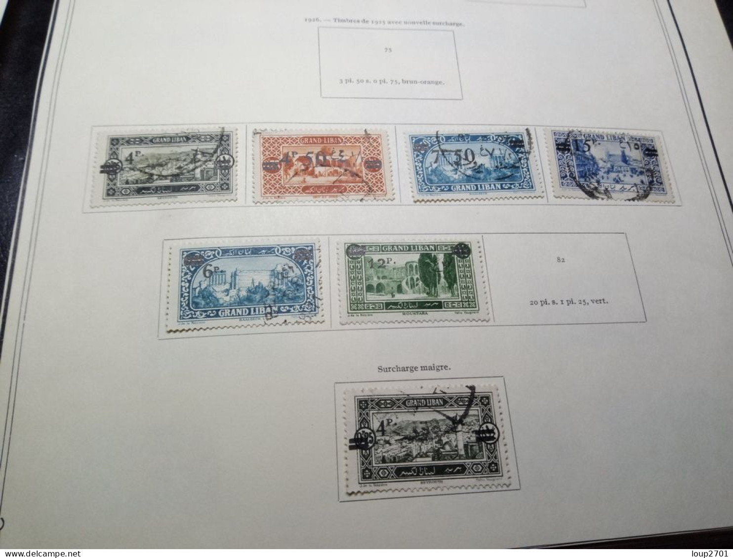 DM959 GROS LOT FEUILLES GRAND LIBAN / LIBAN N / O A TRIER COTE++ DEPART 10€ - Collections (en Albums)