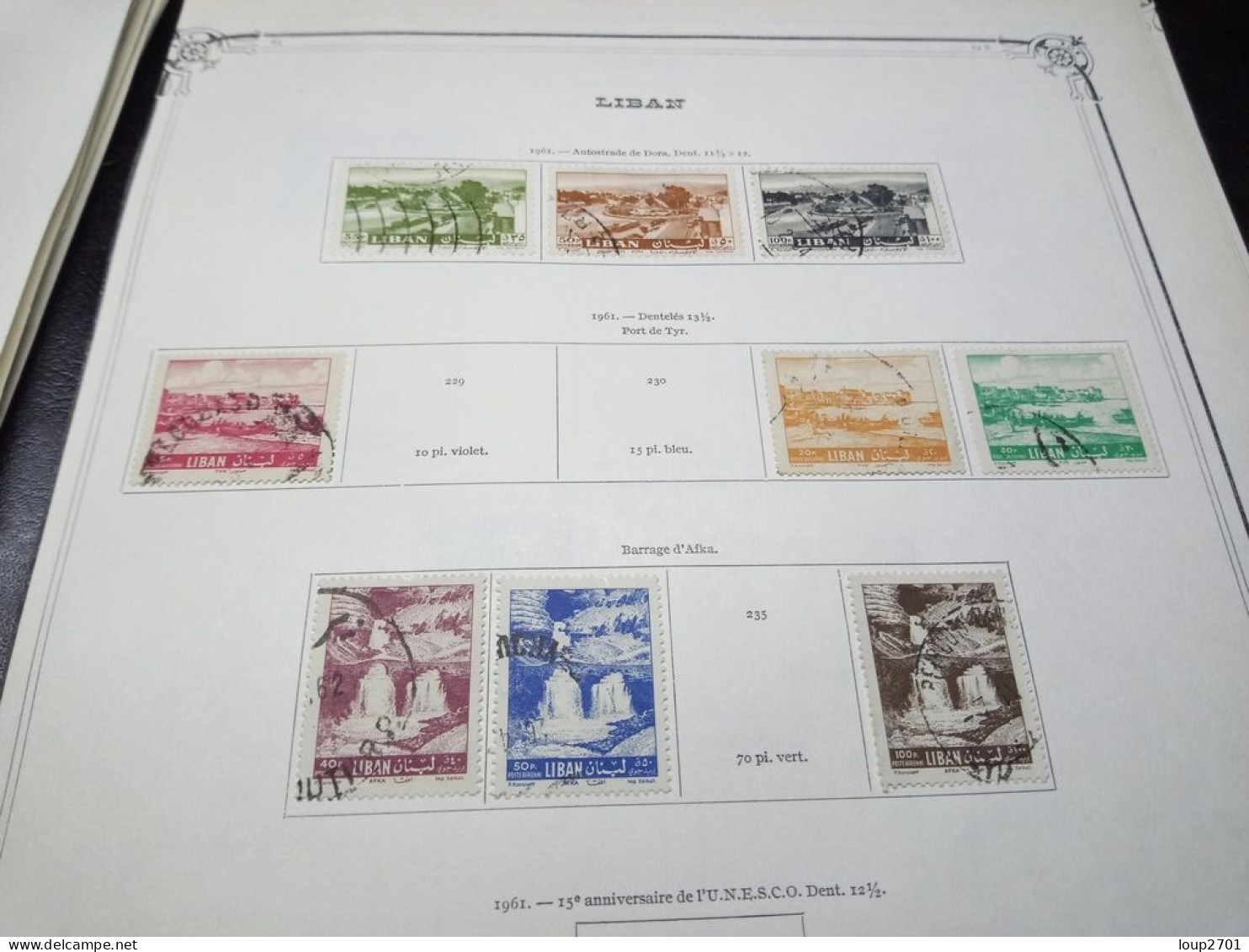 DM959 GROS LOT FEUILLES GRAND LIBAN / LIBAN N / O A TRIER COTE++ DEPART 10€