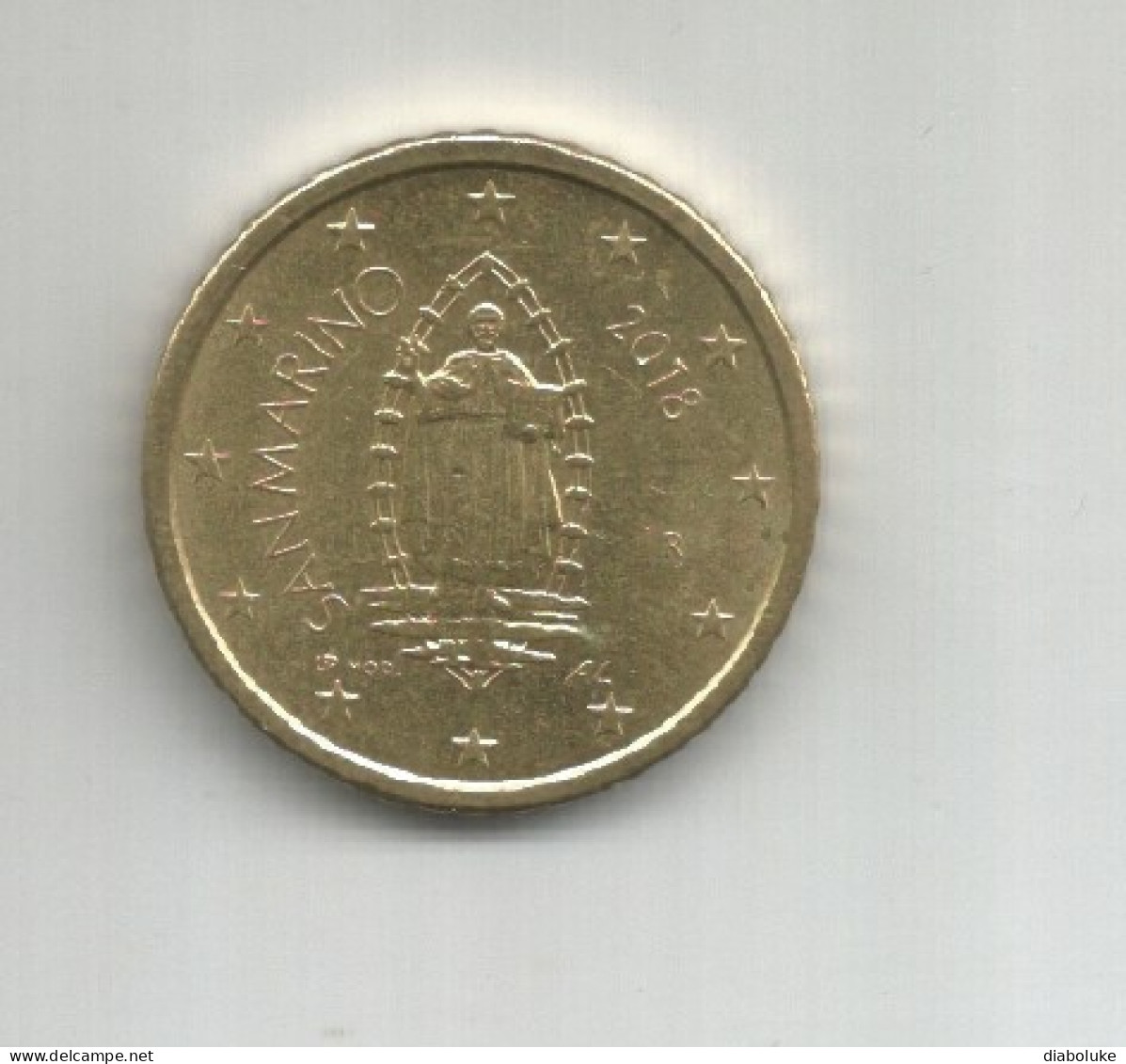 (SAN MARINO) 2018, 50 CENT - Circulated Coin - San Marino