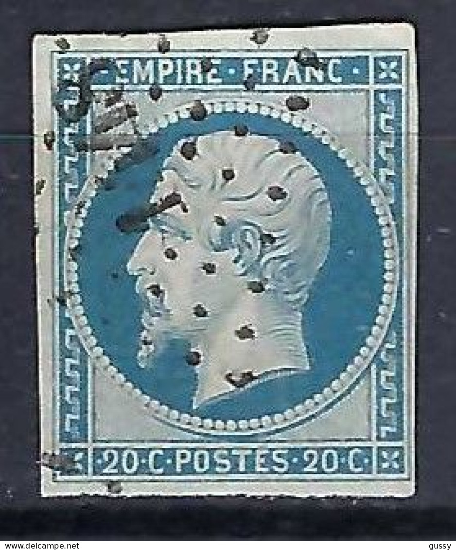 FRANCE Classique, B Obl. PC Des Villes Sur TP Isolés: PC 1448 (Gray,2) Sur Y&T 14Af - 1853-1860 Napoleon III