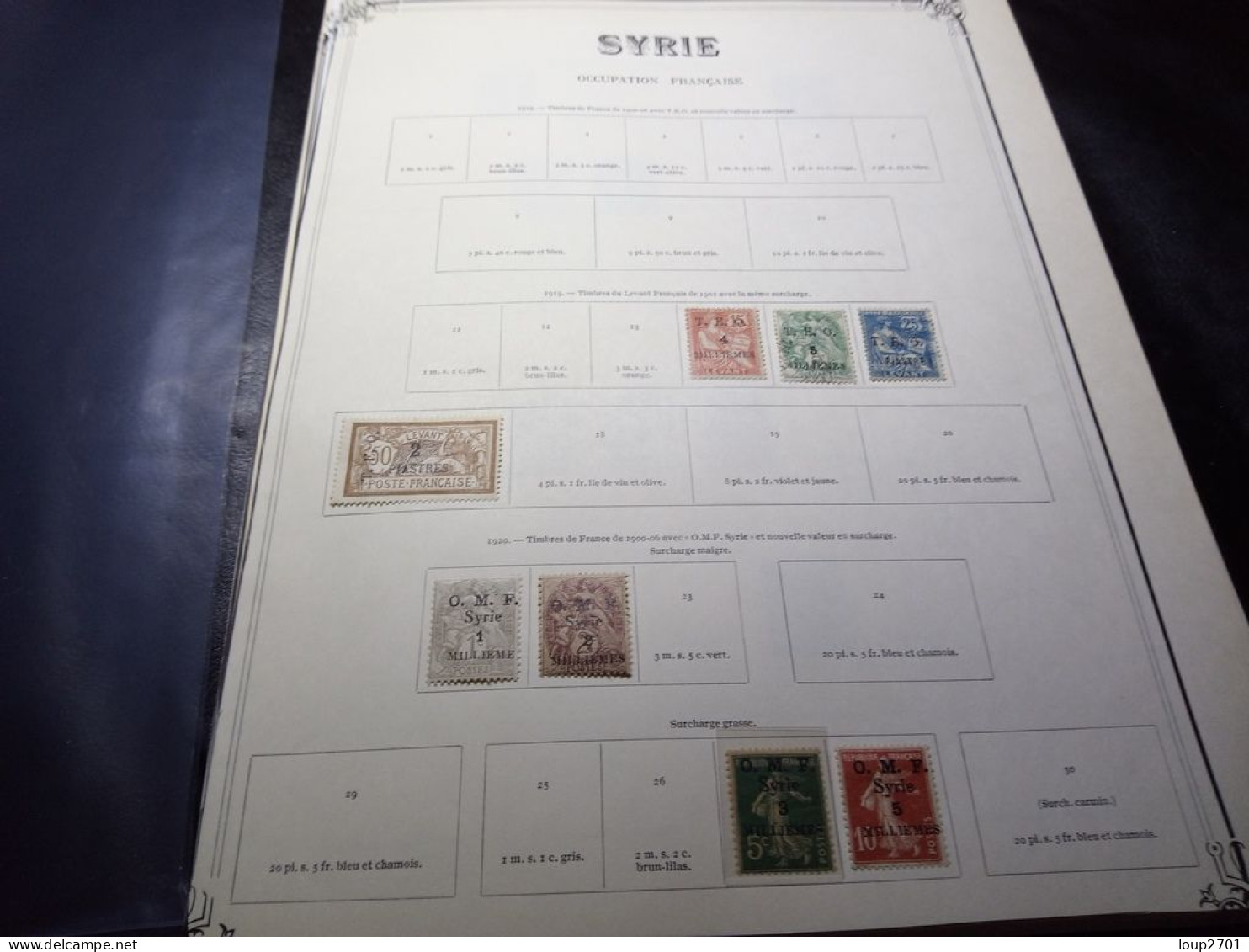 DM960 LOT FEUILLES SYRIE ET DIVERS N / O A TRIER COTE++ DEPART 10€ - Collections (with Albums)