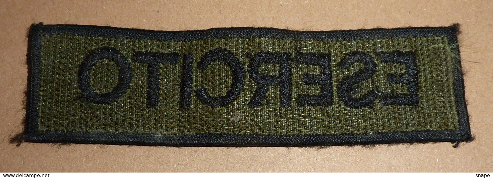 Tag Esercito Velcro Adesivo - Esercito Italiano - Vintage (255-8) - Italian Army Tag Combat Uniform - Army