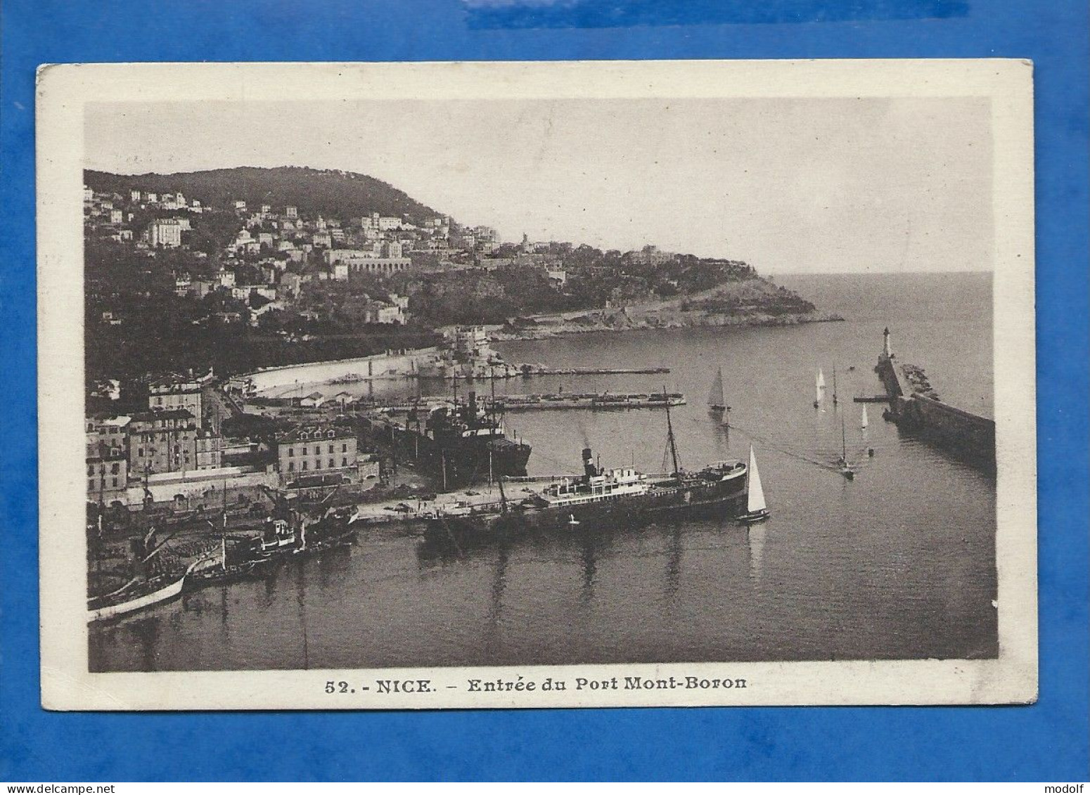 CPA - 06 - Nice - Entrée Du Port - Mont Boron - Circulée En 1931 - Maritiem Transport - Haven