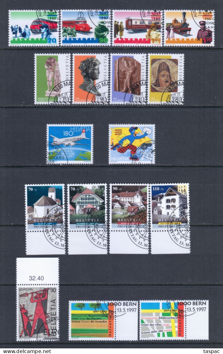 Switzerland 1997 Complete Year Set - Used (CTO) - 32 Stamps (please See Description) - Gebraucht