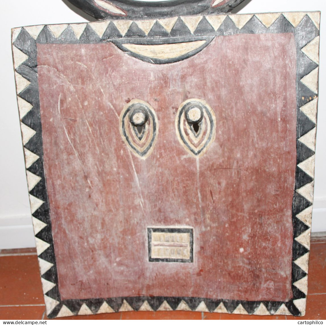 'Art Africain Masque Palette Bois Sculptï¿½ Cote D''Ivoire Baoulï¿½ Hauteur 87 Cm' - Art Africain