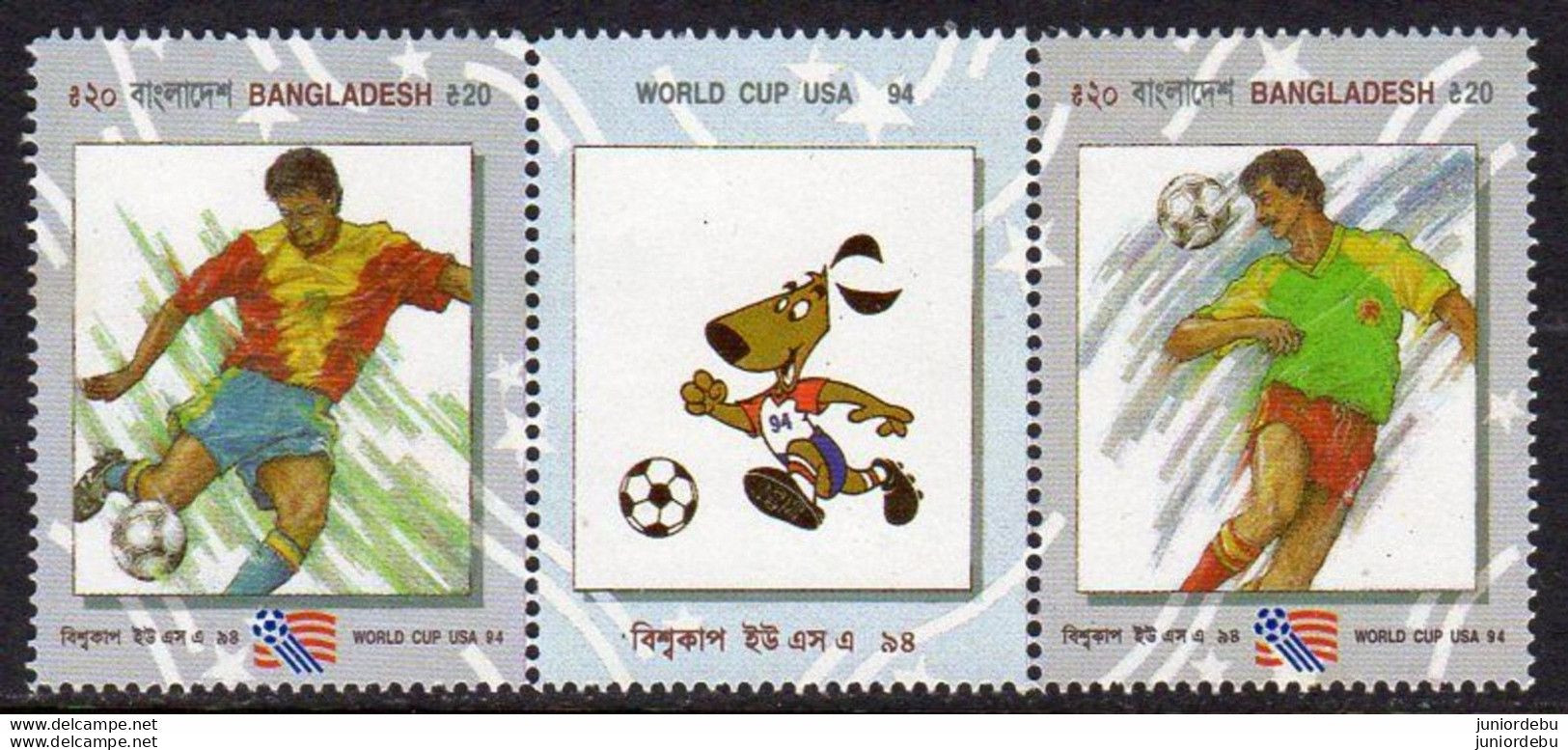 Bangladesh- 1994 - FIFA Football World Cup - U.S.A.  - Set - MNH ( OL 07/05/2022 ) - Bangladesh