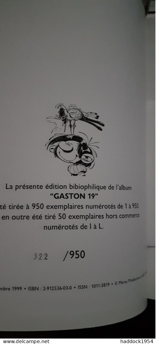 Gaston Numéro 19 FRANQUIN Mardi Productions 1999 - Gaston