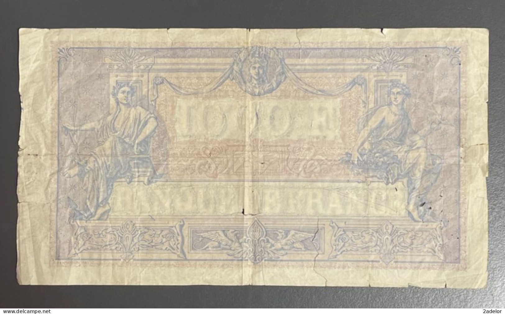 Beau Billet De 1000 Francs Bleu Et Rose, 24 Juillet 1925. Etat B/TB - 50 F 1889-1927 ''Bleu Et Rose''