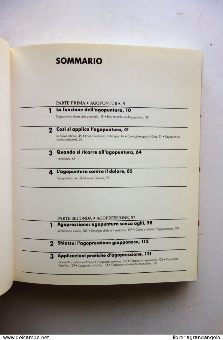Agopuntura Agopressione Chiropratica AA. VV. Librex Milano 1985 - Non Classés