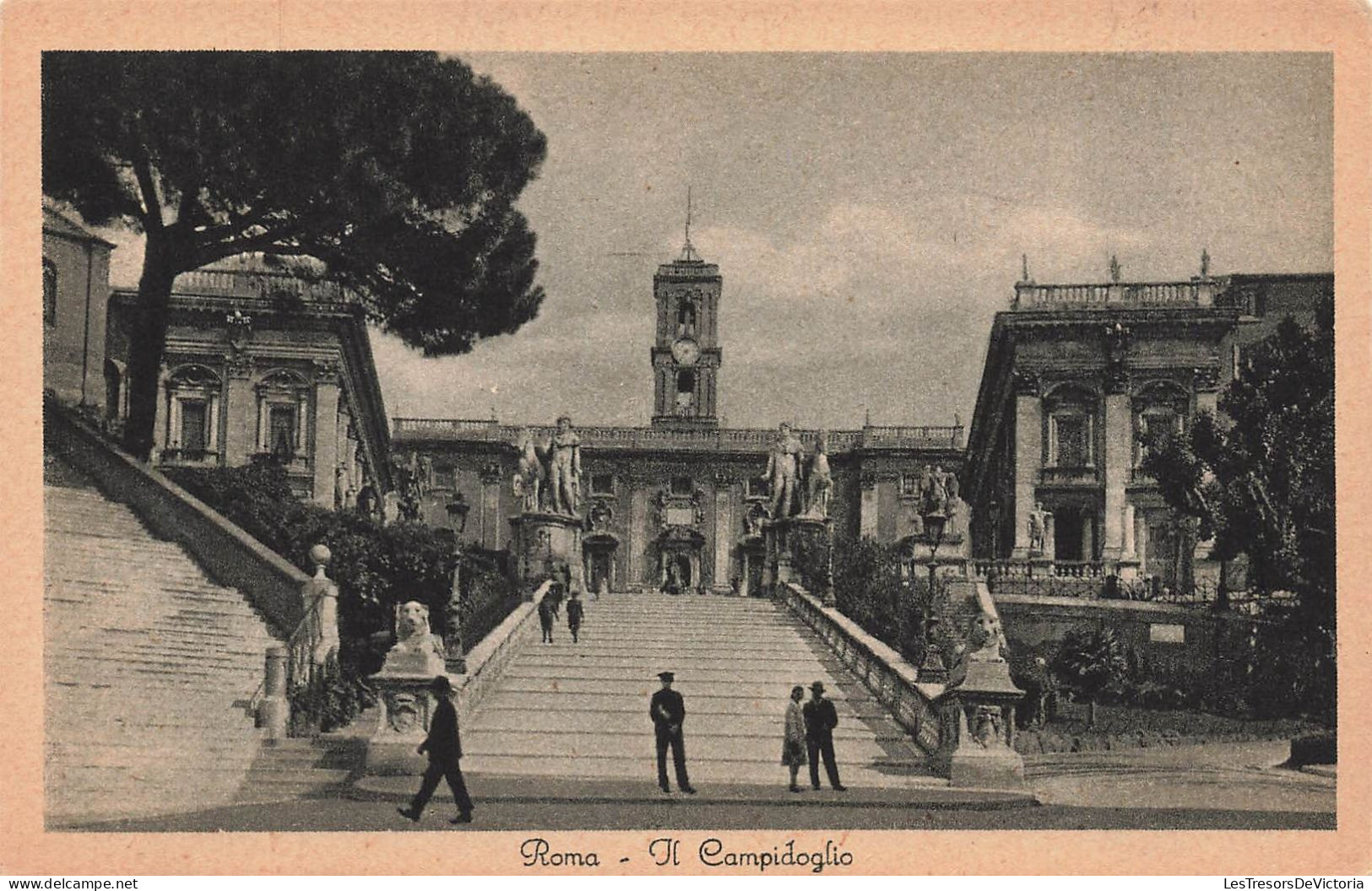 ITALIE - Roma - Il Campidoglio - Animé - Vue Générale - Carte Postale Ancienne - Other Monuments & Buildings