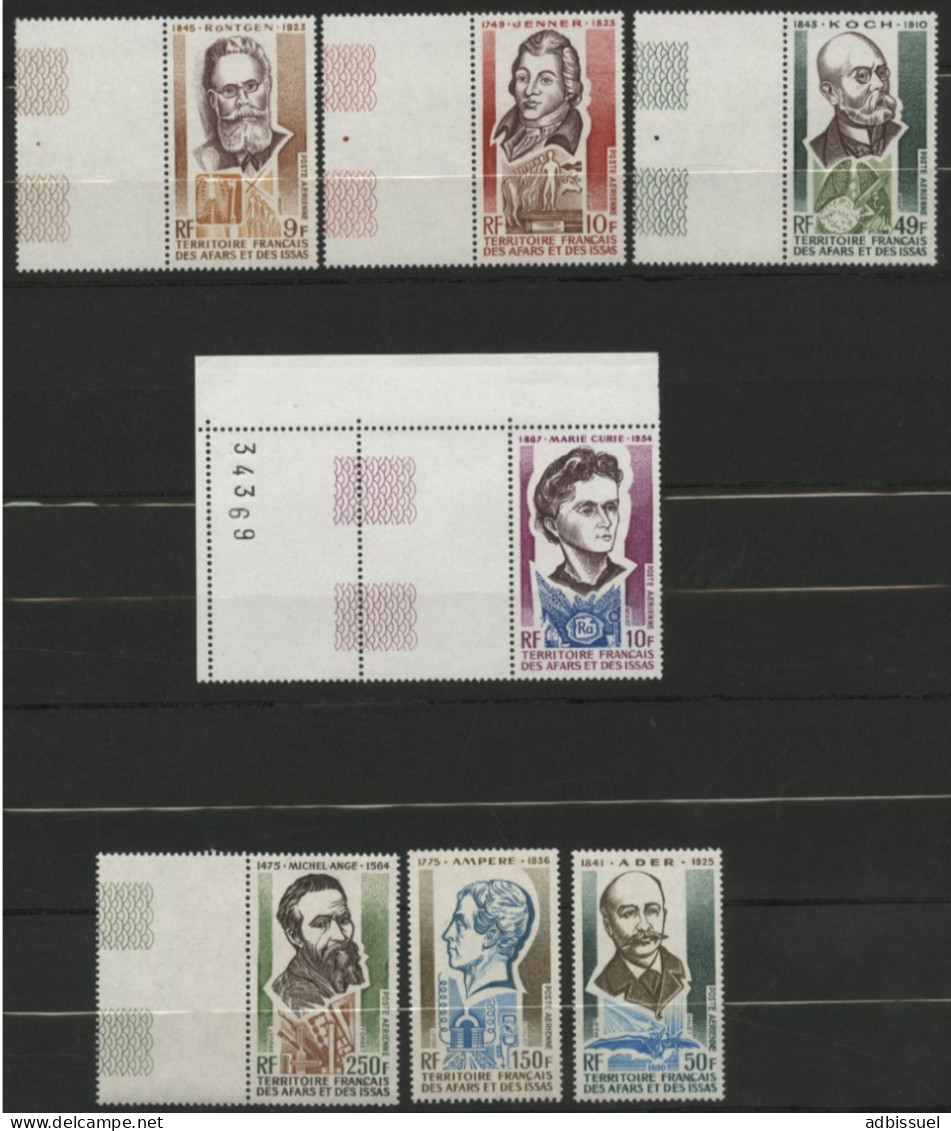 AFARS Et ISSAS POSTE AERIENNE PA N° 91 92 93 101 106 107 108 Neufs ** (MNH) "Personnages Célèbres" Qualité TB. - Ungebraucht