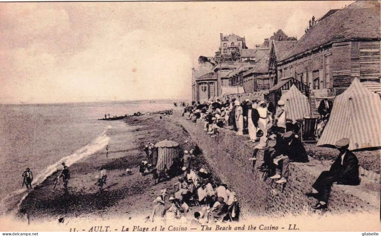 80 - Somme -   AULT - ONIVAL - La Plage Et Le Casino - Ault
