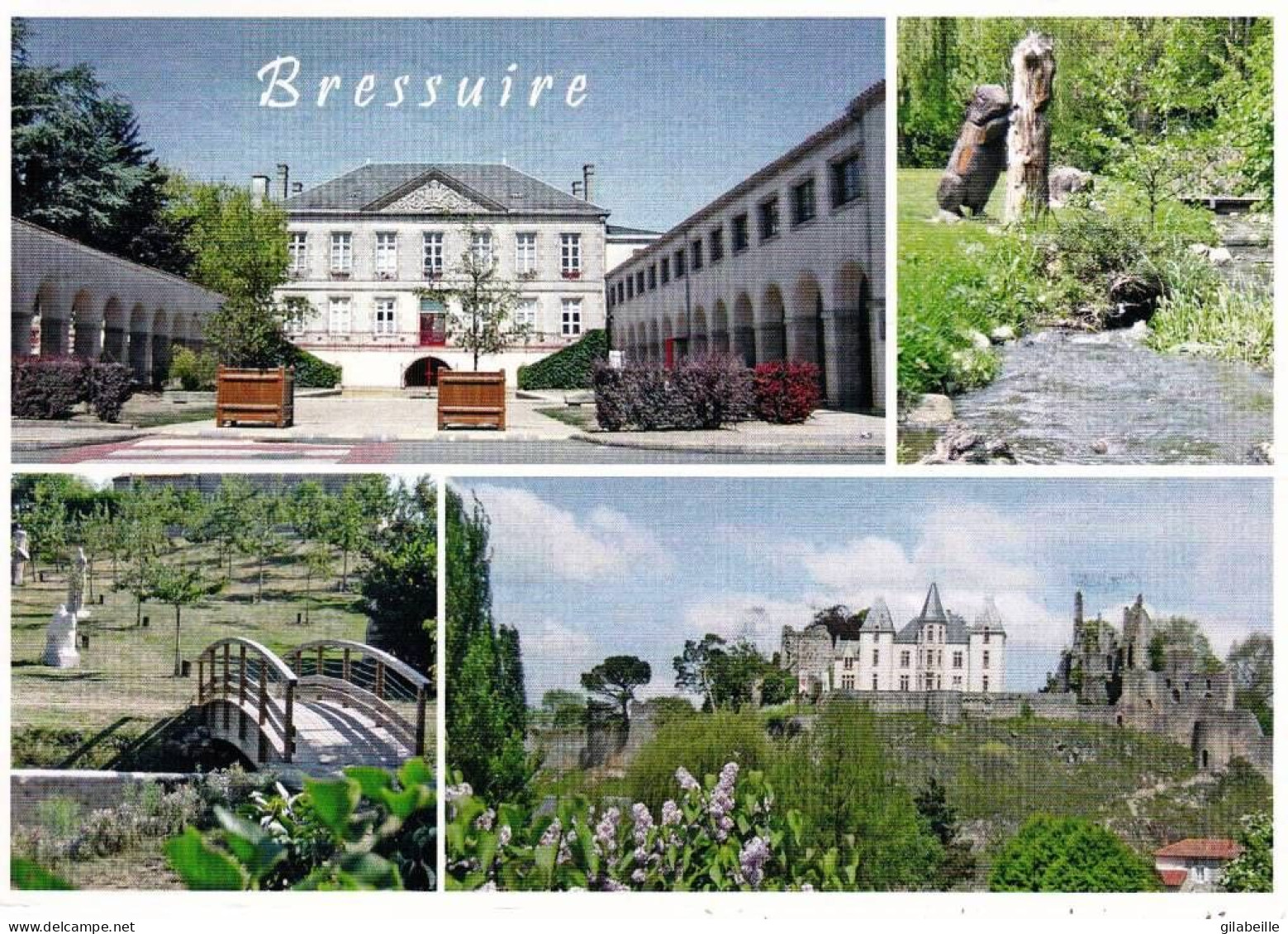 79 - Deux Sevres -  BRESSUIRE -  La Mairie - Le Cateau Et Le Jardin - Bressuire