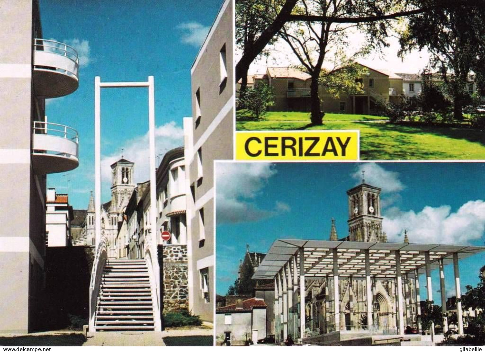 79 - Deux Sevres -  CERIZAY -  Passerelle Des Voutes - Les Halles - Parc De La Maison De Retraite - Cerizay