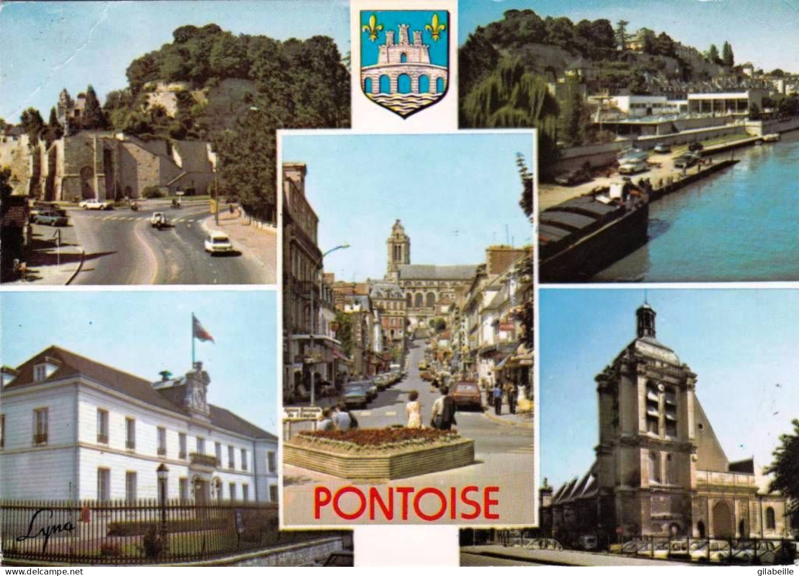 95 - Val D Oise -  PONTOISE -  Les Remparts - Bords De L Oise - La Mairie - L église - Pontoise