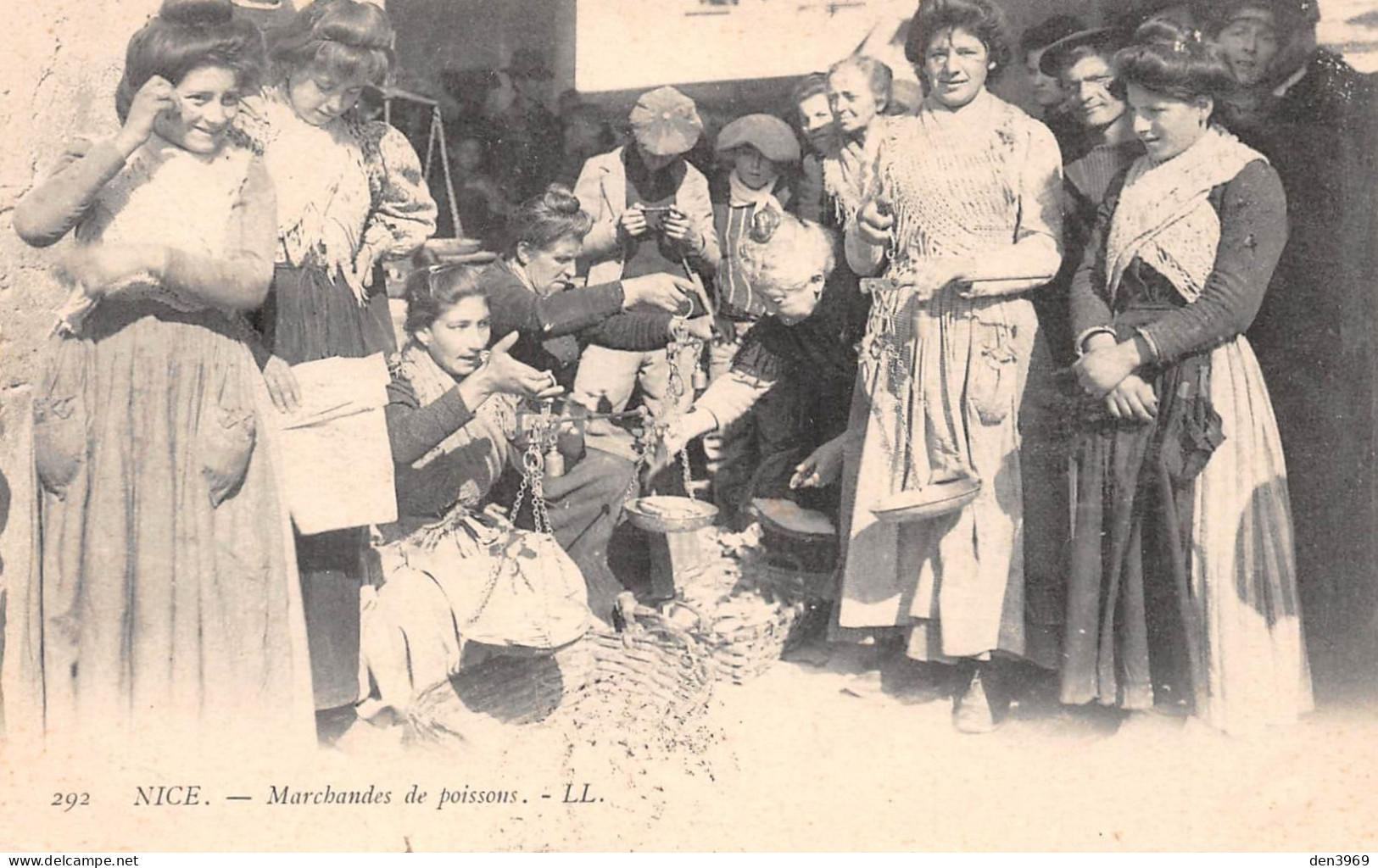 NICE (Alpes-Maritimes) - Marchandes De Poissons - Précurseur Voyagé 1904 (2 Scans) - Marchés, Fêtes