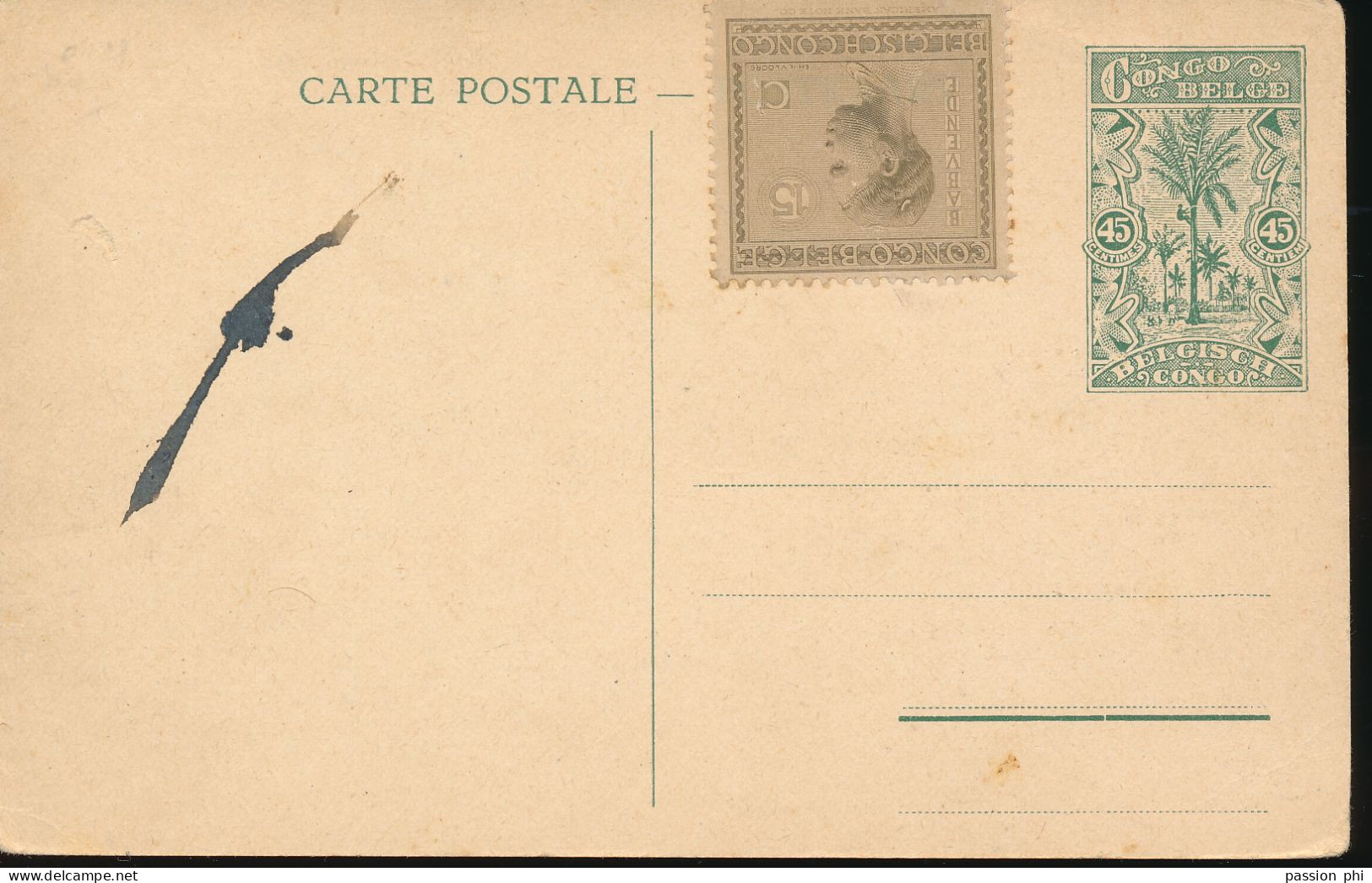 ZAC BELGIAN CONGO  PPS SBEP 66 VIEW 4  UNUSED - Stamped Stationery