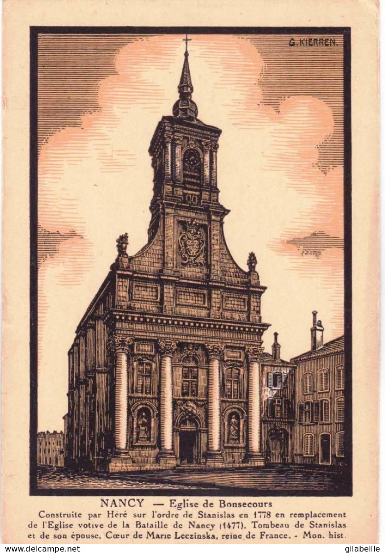 54 - Meurthe Et Moselle -  NANCY -  église De Bonsecours - Illustrateur G.Kierren - Nancy