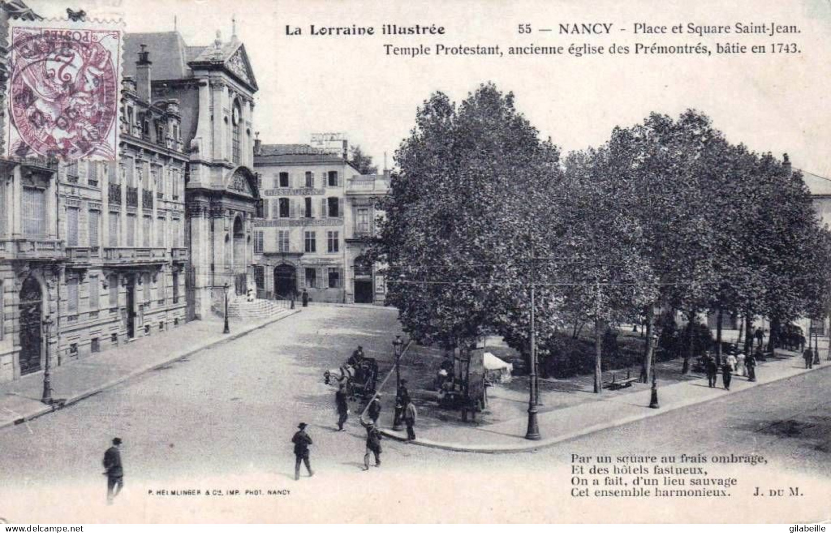 54 - Meurthe Et Moselle -  NANCY - Place Et Square Saint Jean - Temple Protestant - Nancy