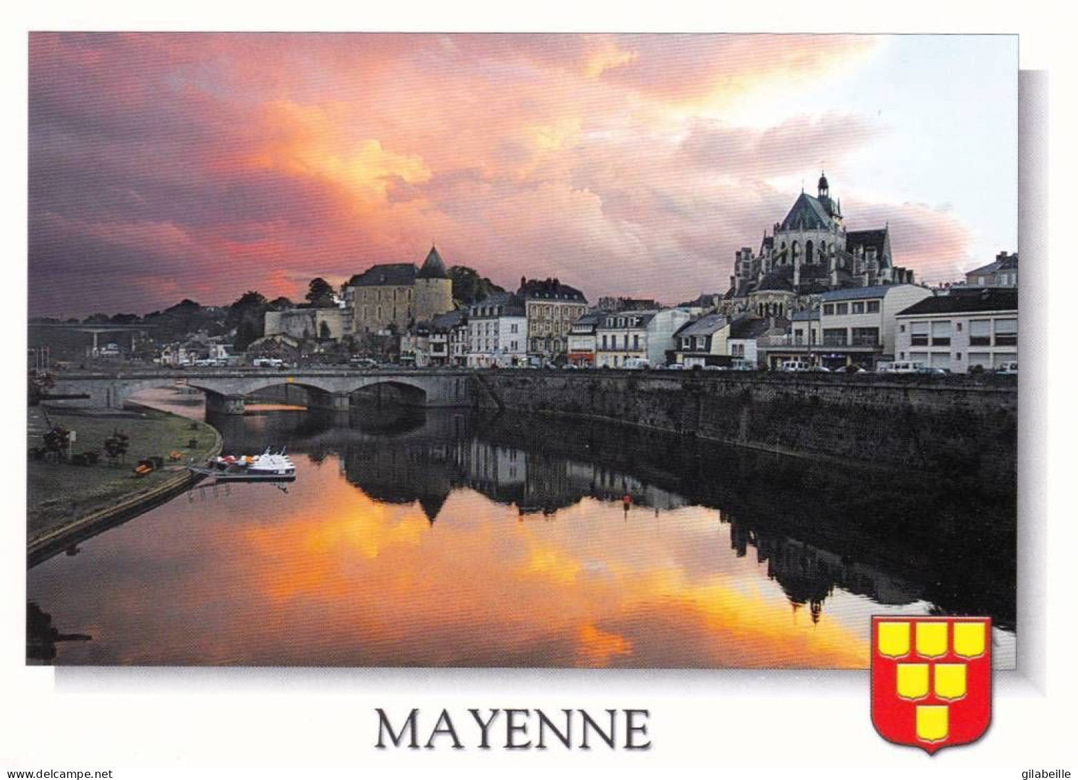 53 - Mayenne -  MAYENNE - Crépuscule Sur La Mayenne - Mayenne