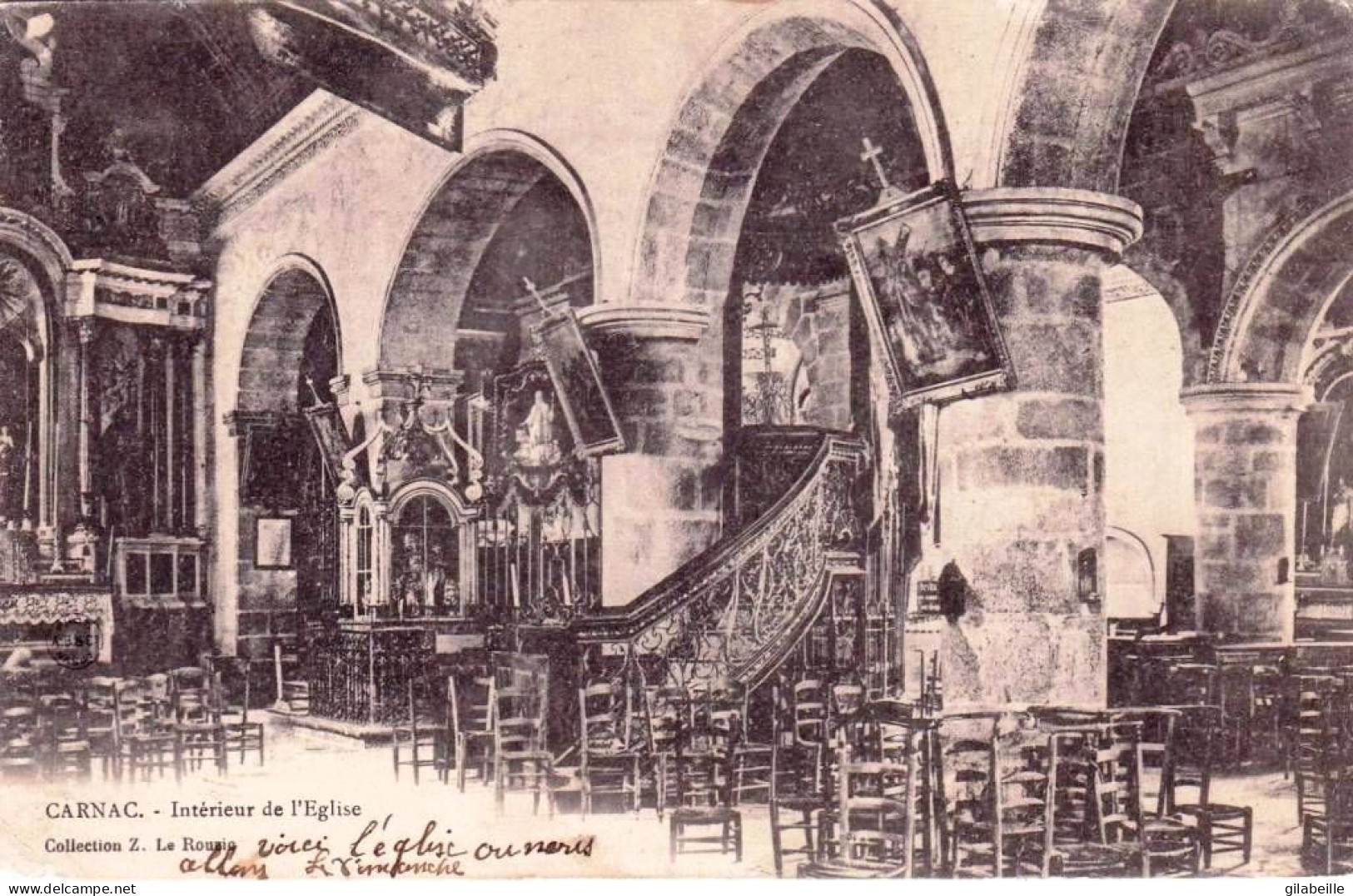 56 - Morbihan - CARNAC -  Interieur De L église - Carnac