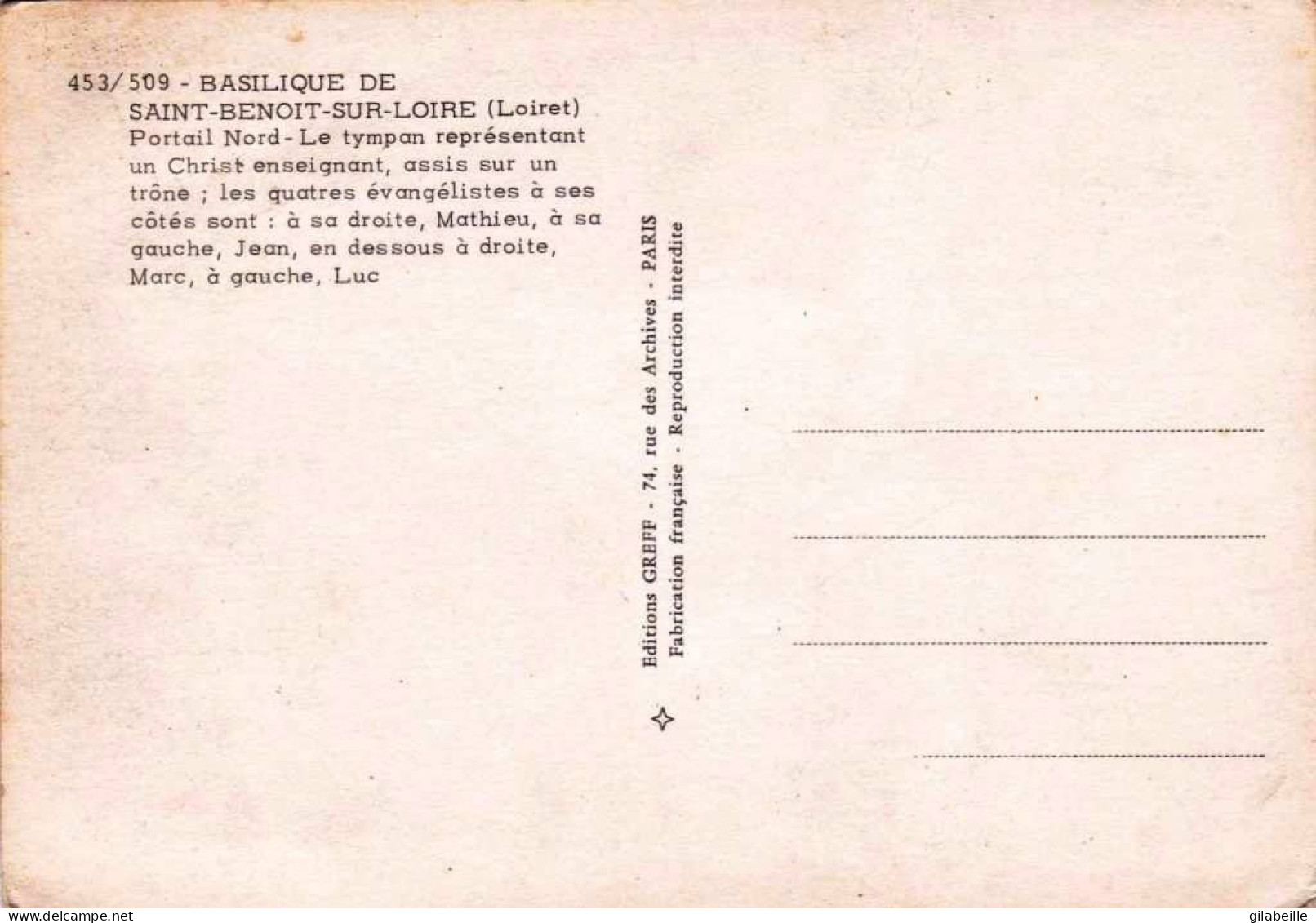 45 - Loiret -   La Basilique De SAINT BENOIST Sur LOIRE  - Le Portail Nord - Sonstige & Ohne Zuordnung