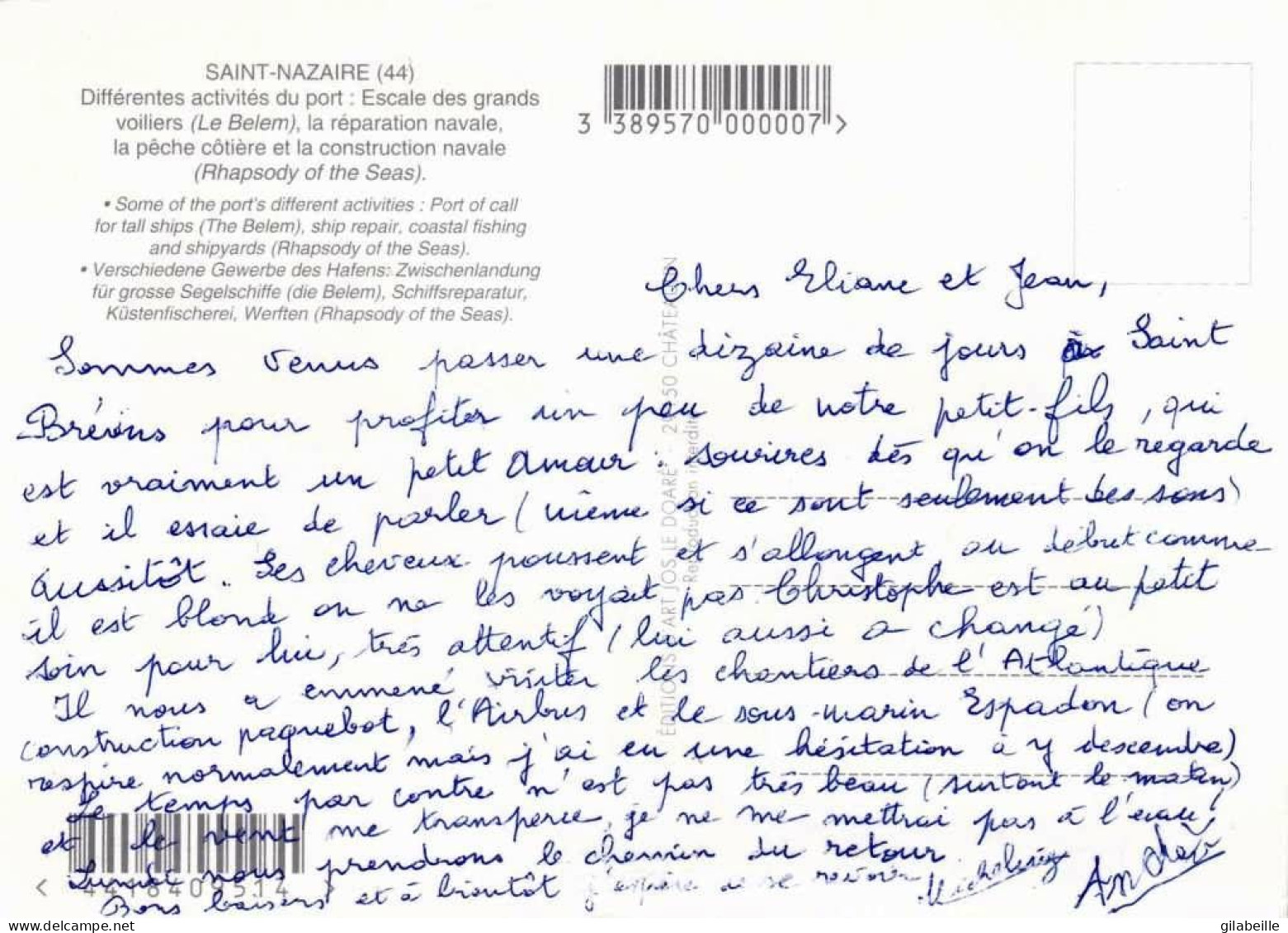 44 - Loire Atlantique -  SAINT NAZAIRE -  Differentes Activités Du Port - Saint Nazaire