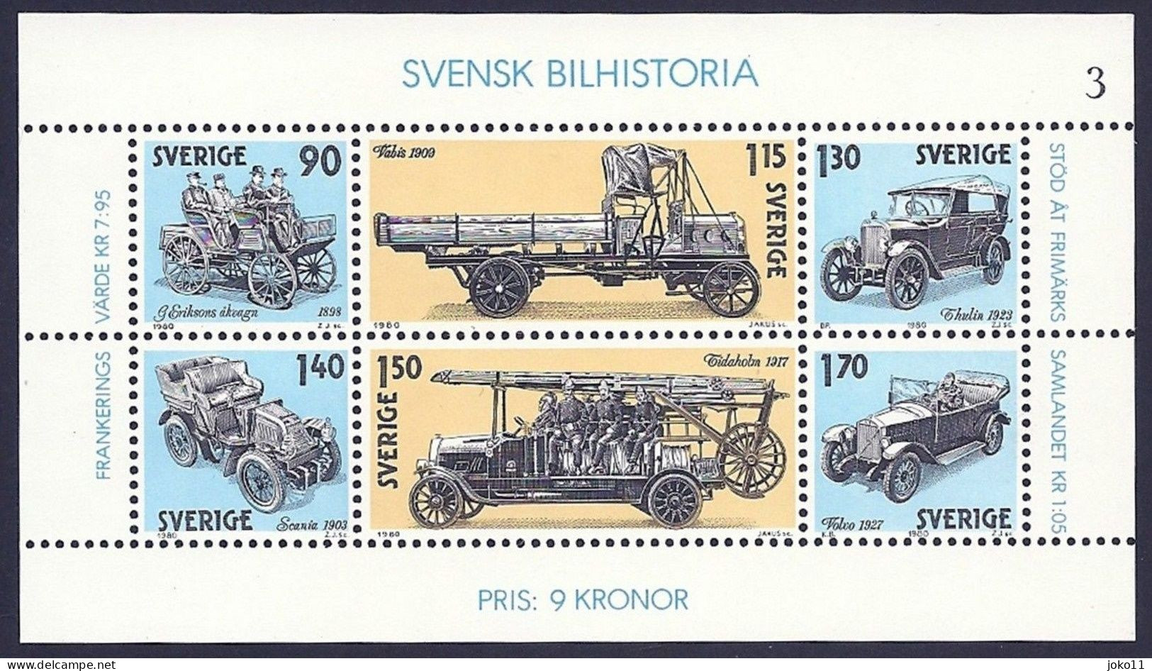Schweden, 1980, Michel-Nr. 1118-1123, **postfrisch - Unused Stamps