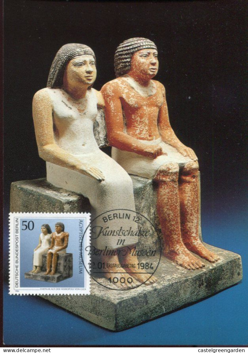 X0596 Germany,maximum 1984 Sitting Sculpture Of A Married Couple, Egyptology - Egyptologie