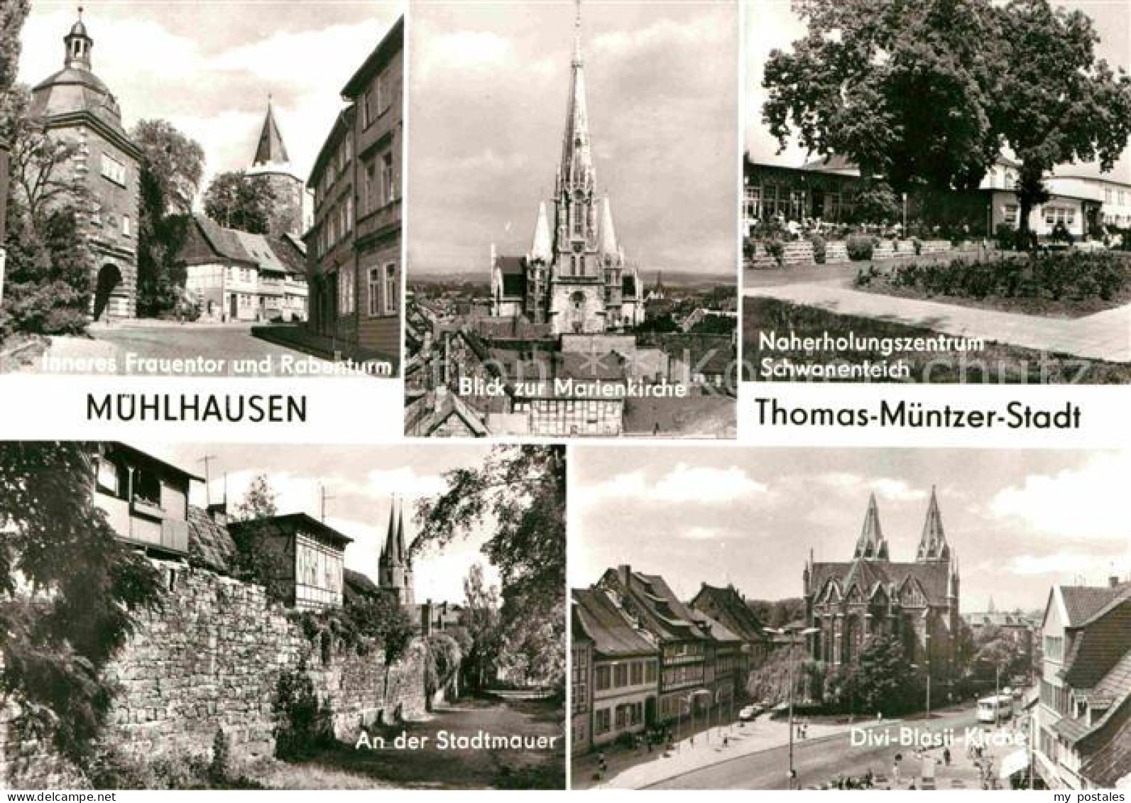 72636100 Muehlhausen Thueringen Frauentor Rabenturm Marienkirche Naherholungszen - Muehlhausen