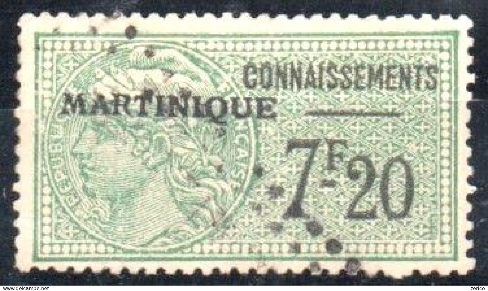 MARTINIQUE Timbres Fiscaux Connaissement N° 19A De 1932,  Cat. BDV (Barbero, Daniel, Venot) Ed. CEPF Fiscal - Strafport