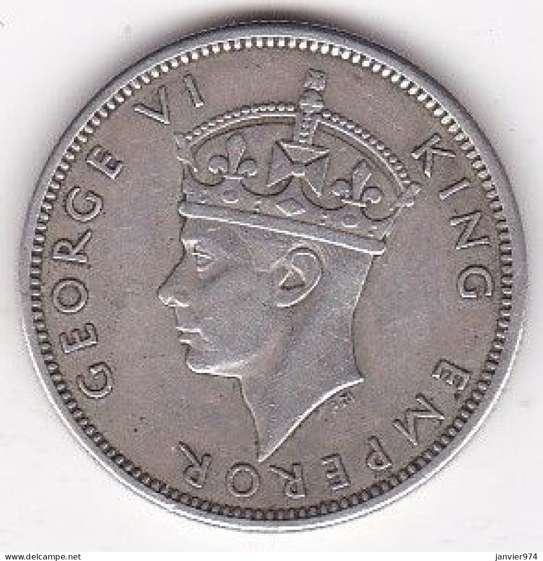 Fidji. 1 Shilling 1942 S George IV , En Argent, KM# 12.a - Fidji