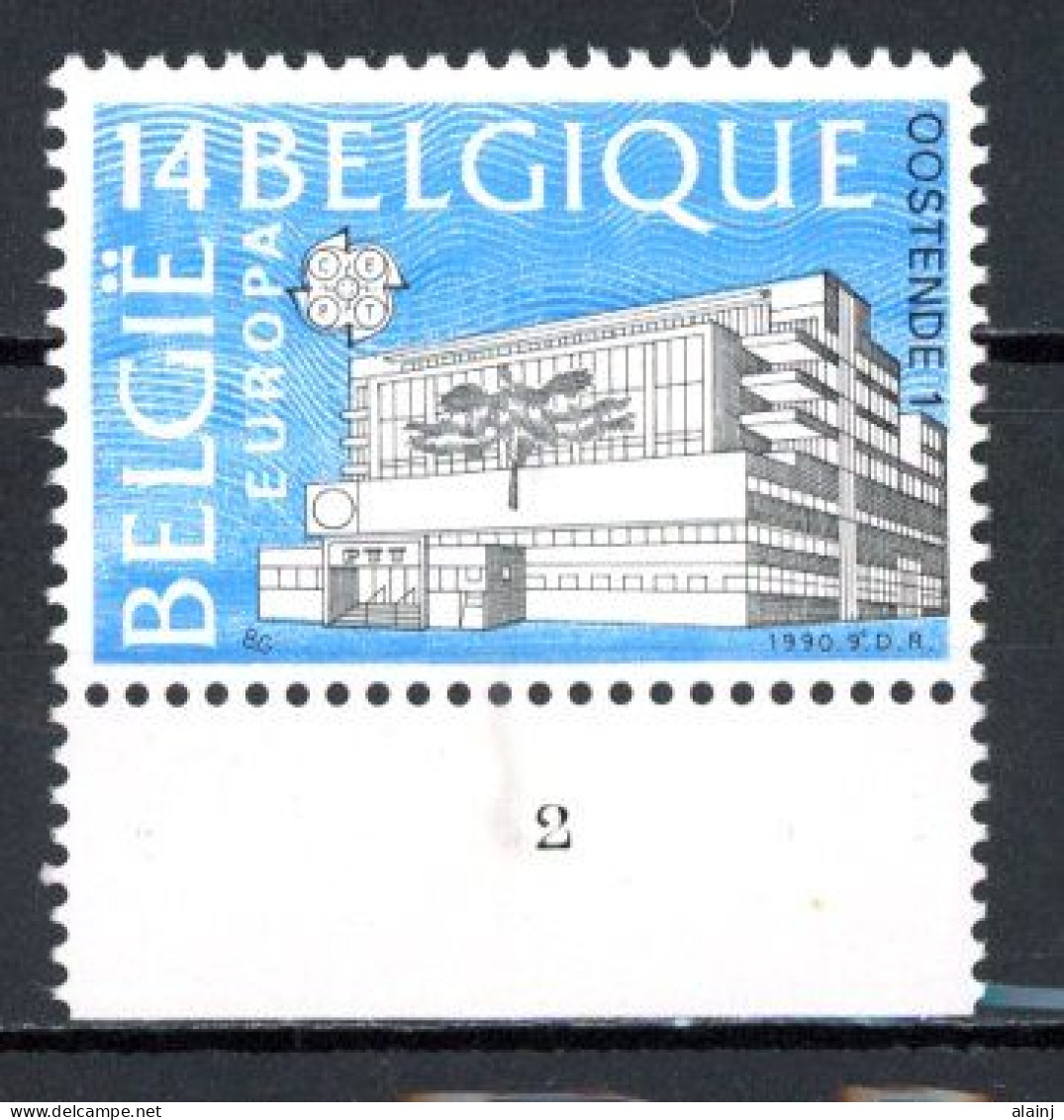 BE  2367  XX   ---- Europa : Bureaux De Poste   --  N° De Planche 2 - 1981-1990