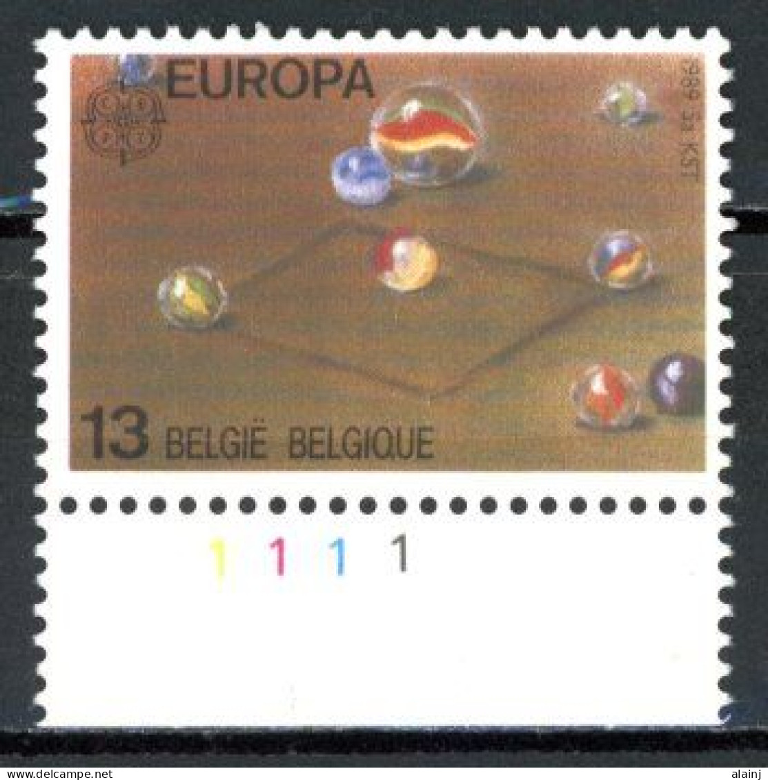 BE  2323  XX   ---- Europa : Jeux D'enfants : Billes   --  N° De Planche 1 - 1981-1990