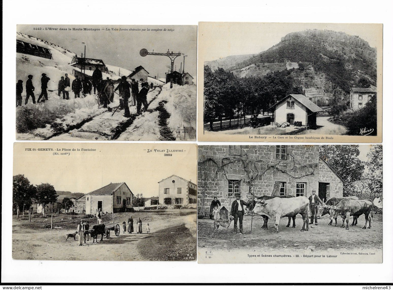 LOT Cartes POSTALES Sélection FRANCE ( Auvergne , Ardéche , Correze...) - 5 - 99 Postcards