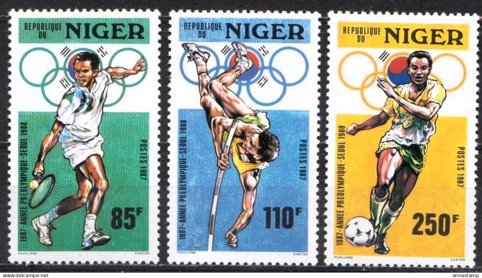 Niger MNH Set - Ete 1988: Séoul