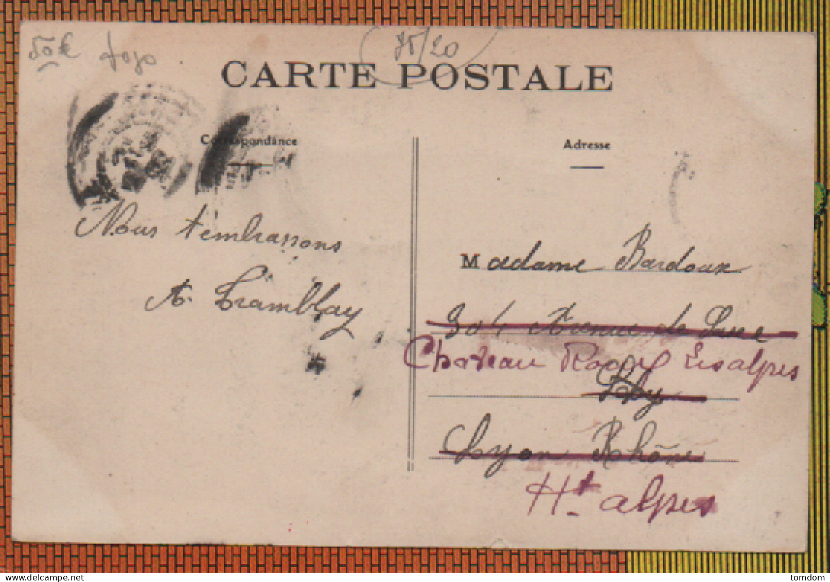 Paris (XXe) -Rue Des Envierges Et Rue De La Mare,boulangerie D'angle(C.P.n°382 Colorisée,voyagée 1912) - Arrondissement: 20