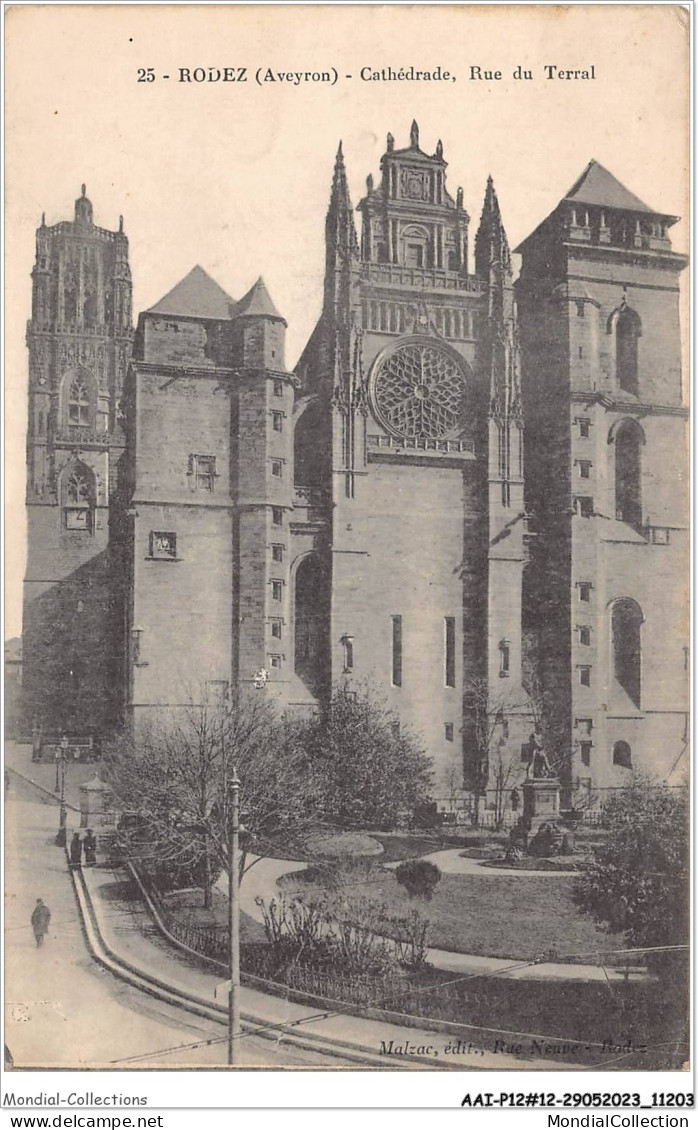 AAIP2-12-0127 - RODEZ - La Cathedrale-Rue Du Terral  - Rodez