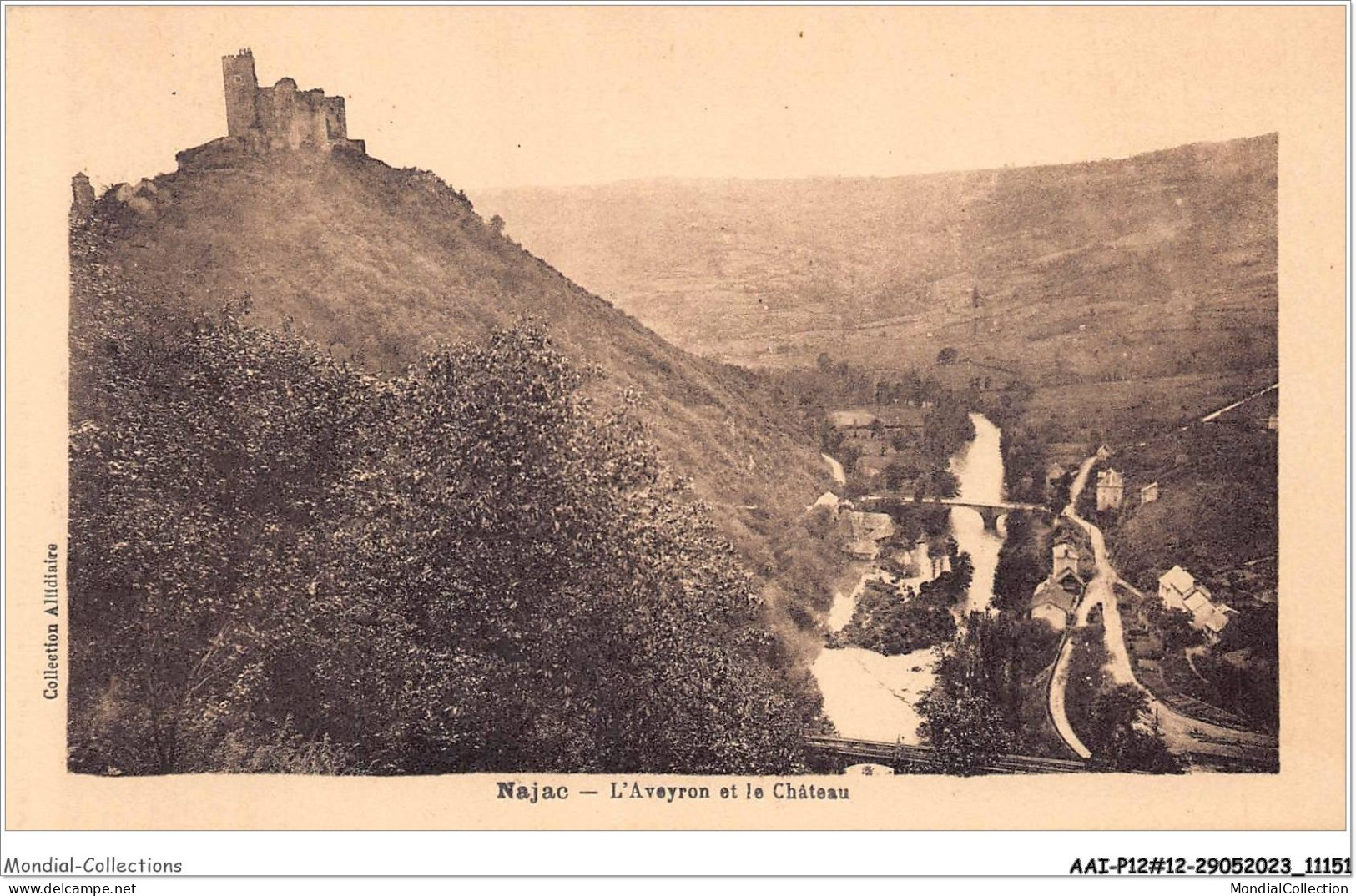 AAIP2-12-0101 - NAJAC - L'Aveyron Et Le Chateau  - Najac