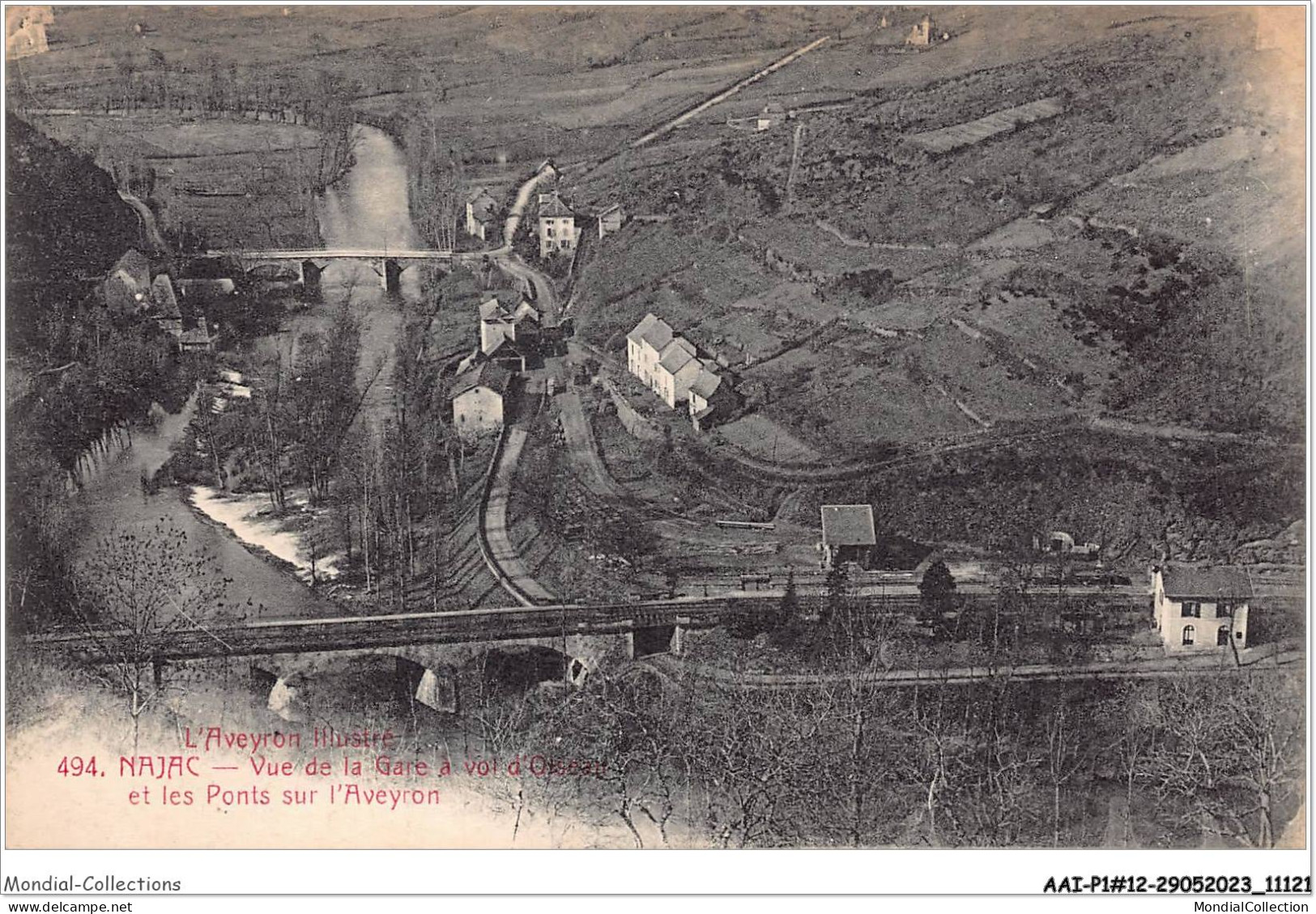 AAIP1-12-0086 - NAJAC - Vue De La Gare A Vol D'Oiseau  - Najac