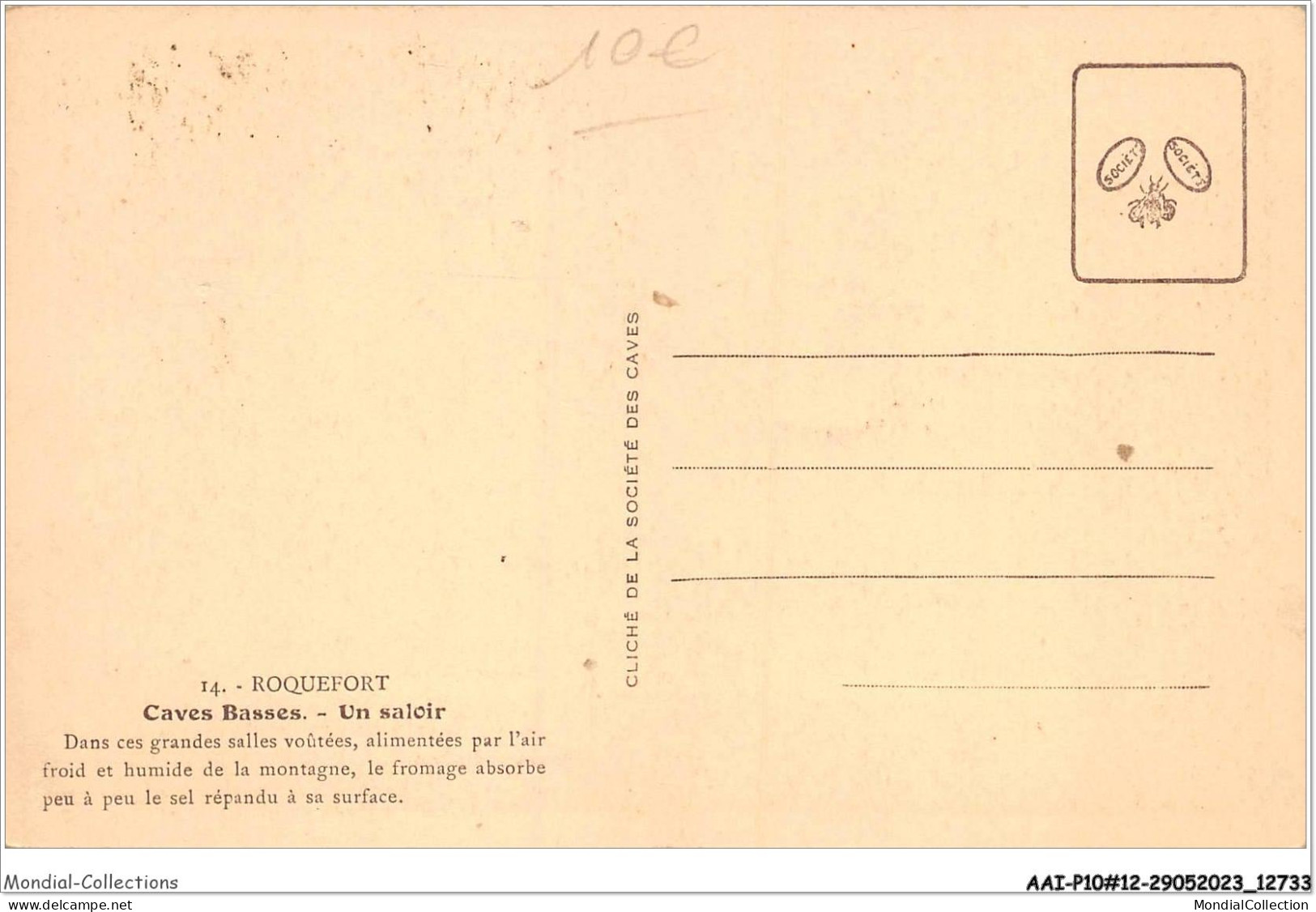 AAIP10-12-0891 - ROQUEFORT - Caves Basses-Un Saloir - Roquefort