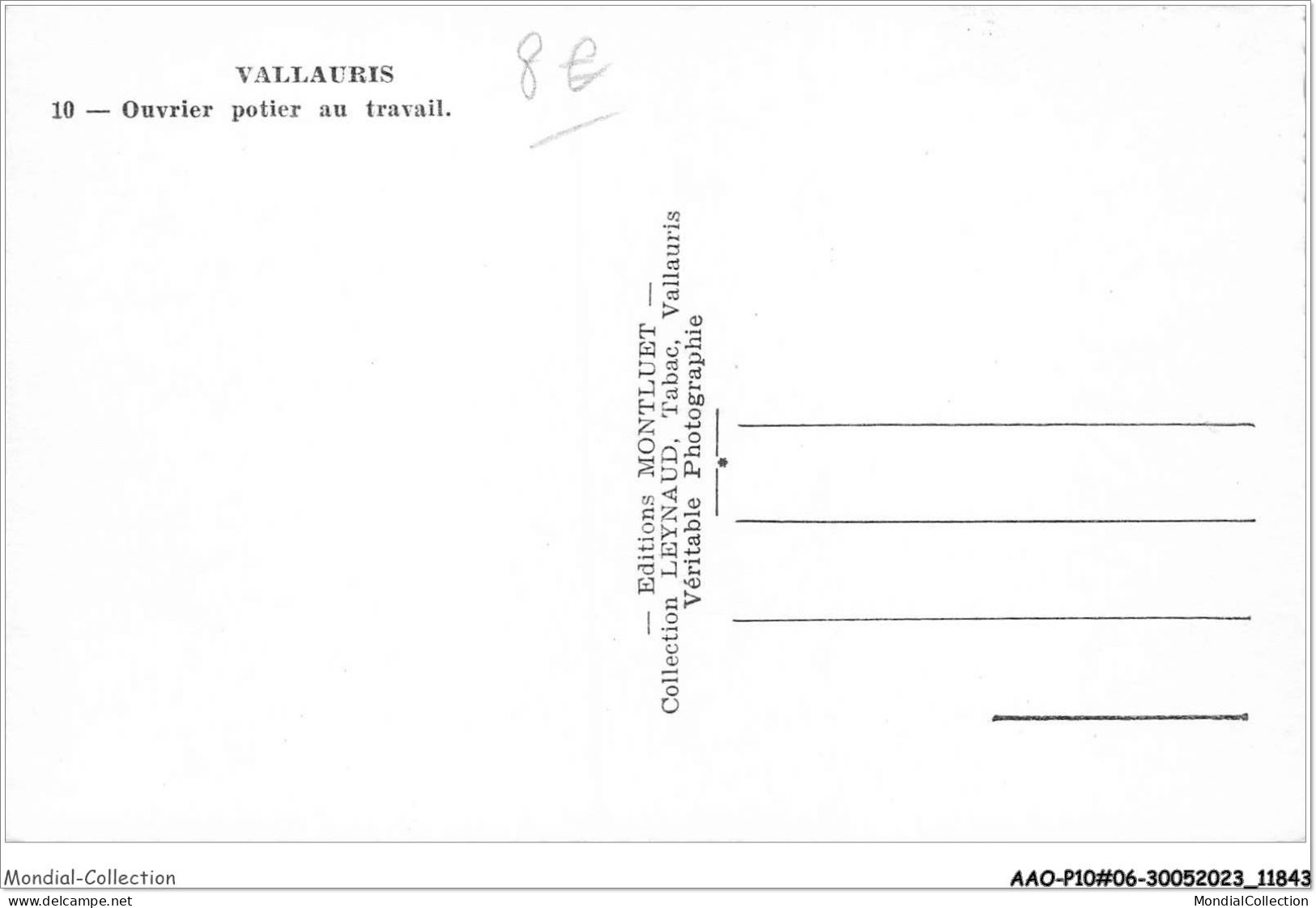 AAOP10-06-0877 - VALLAURIS - Ouvrier Potier Au Travail - Vallauris