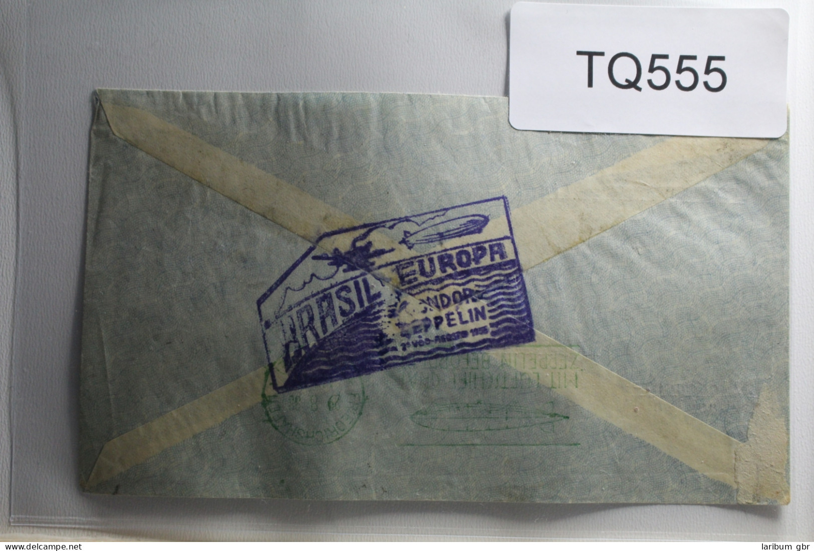 Brasilien Auf Brief Als Mischfrankatur Via Graf Zeppelin Brasil - Europa #BA250 - Autres & Non Classés