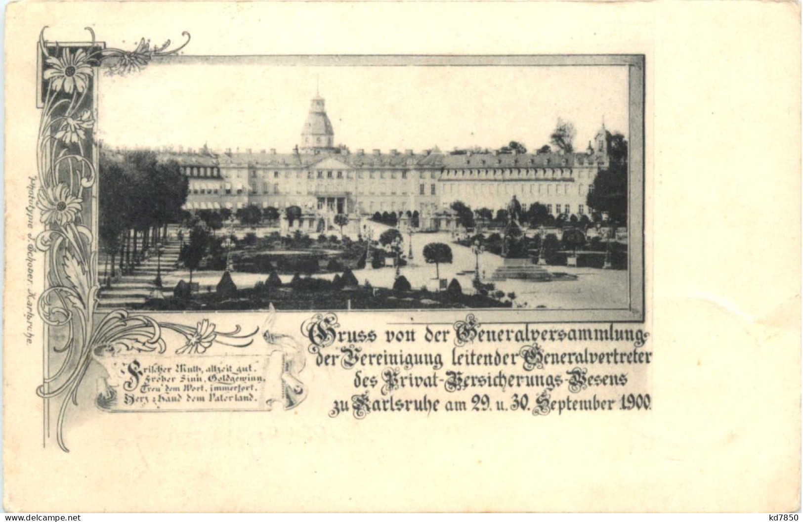 Karlsruhe - Generalversammlung 1900 - Karlsruhe