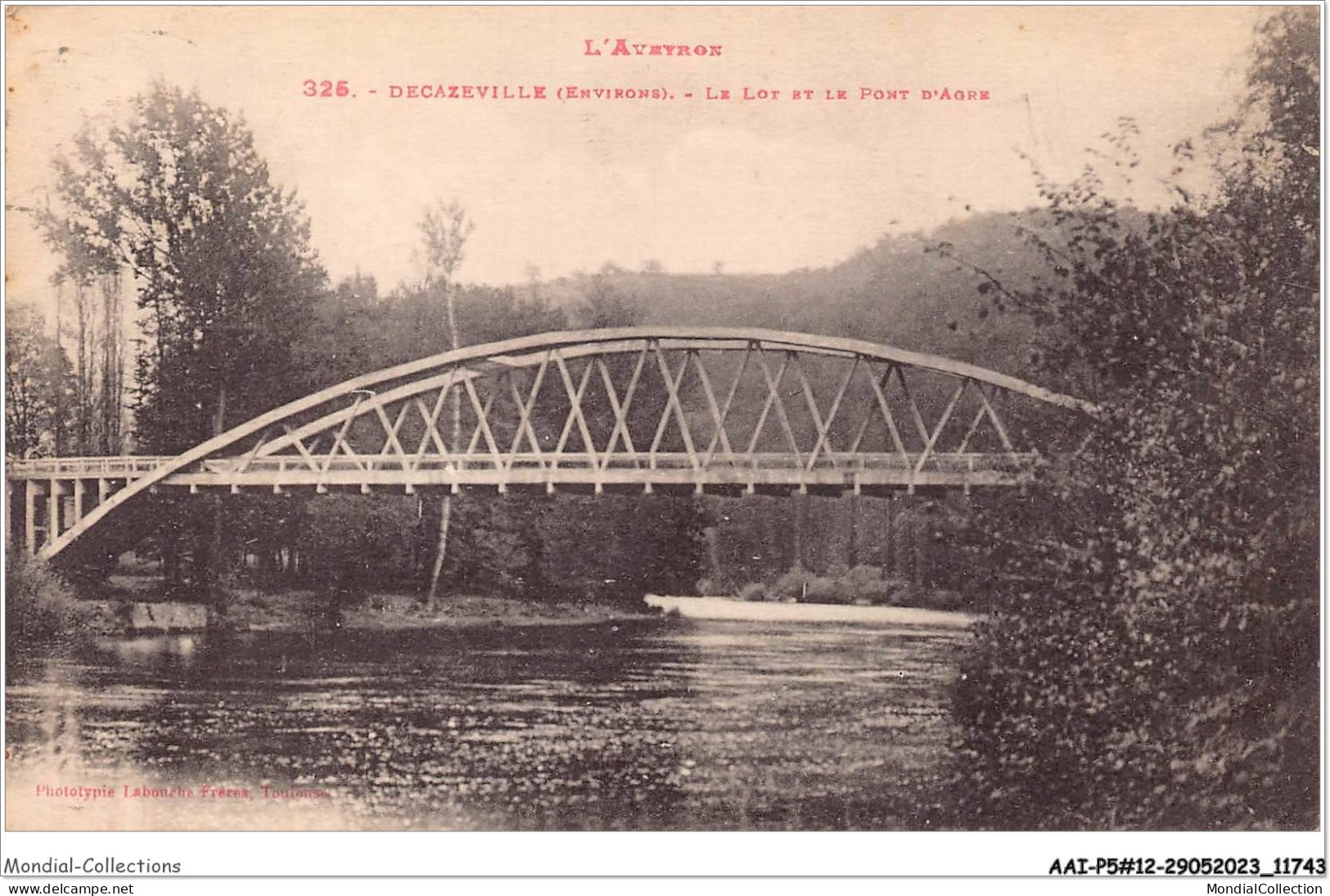 AAIP5-12-0398 - DECAZEVILLE - Le Lot Et Le Pont D'Agre  - Decazeville