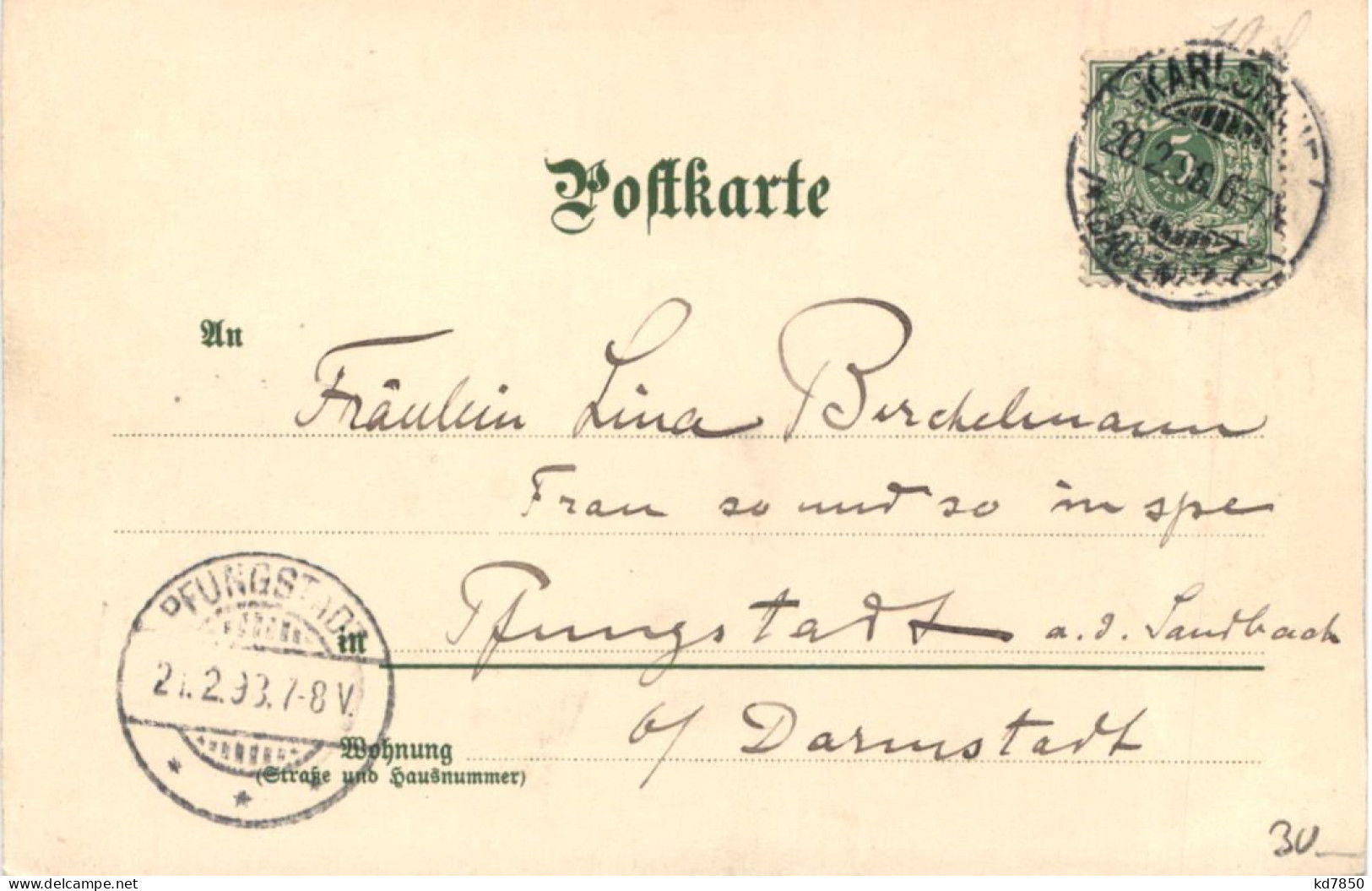 Karlsruhe - Fastnacht 1898 - Karlsruhe