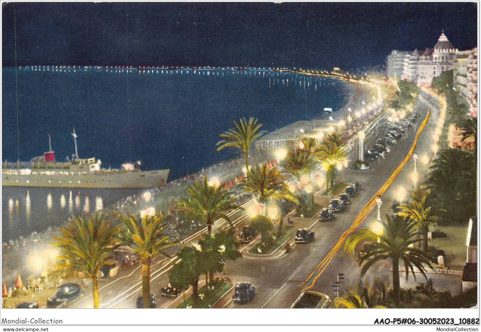 AAOP5-06-0395 - NICE LA NUIT - La Promenade Des Anglais - Nice Bij Nacht