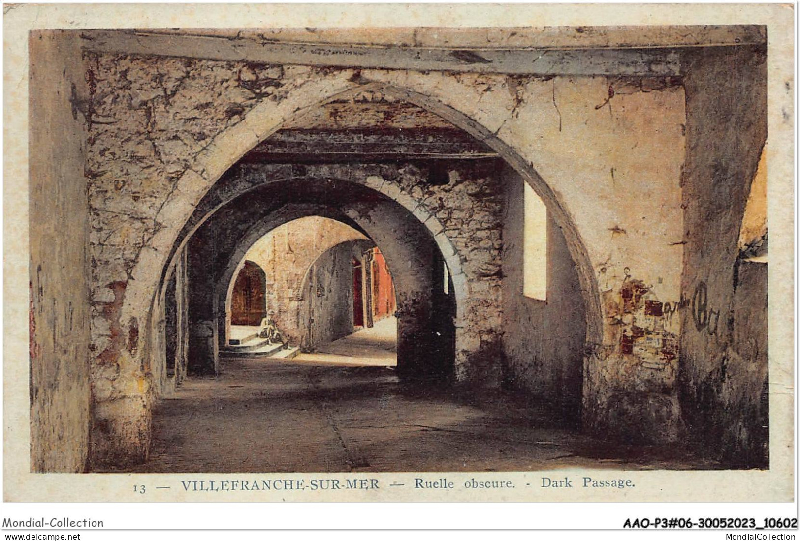 AAOP3-06-0254 - VILLEFRANCHE-SUR-MER - Ruelle Obscure - Dark Passage - Villefranche-sur-Mer