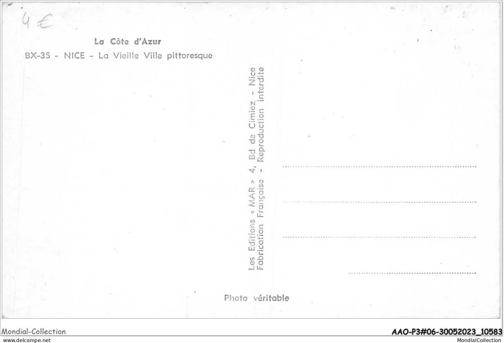 AAOP3-06-0244 - NICE - La Vieille Ville Pittoresque - Scènes Du Vieux-Nice